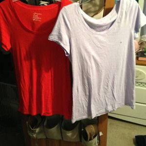 American eagle plain t's