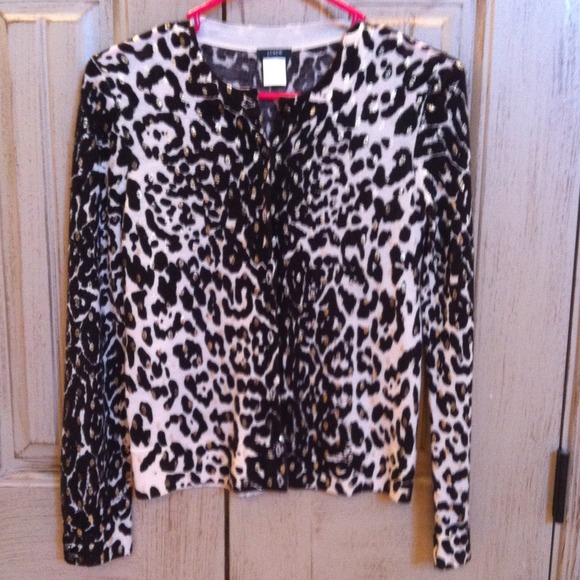 SOLD!!!! Leopard jcrew sweater