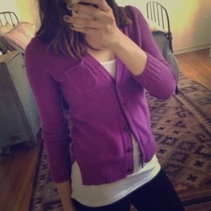 💫SOLD in Bundle💫 Madewell Purple Cardigan