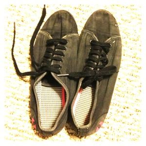 Super worn in but perfect black shoe