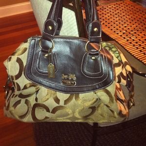 Designer brown handbag