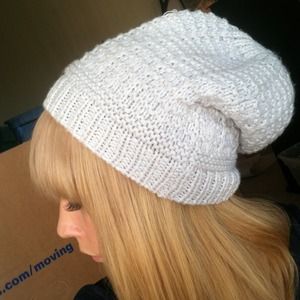 Blue Knit Free People Beenie