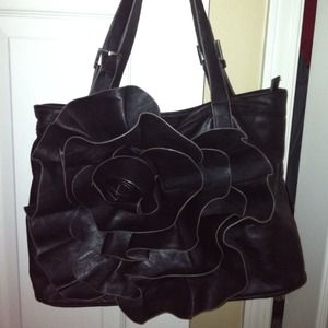 Black Candice Leather Handbag