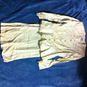 2piece suite with lace print top