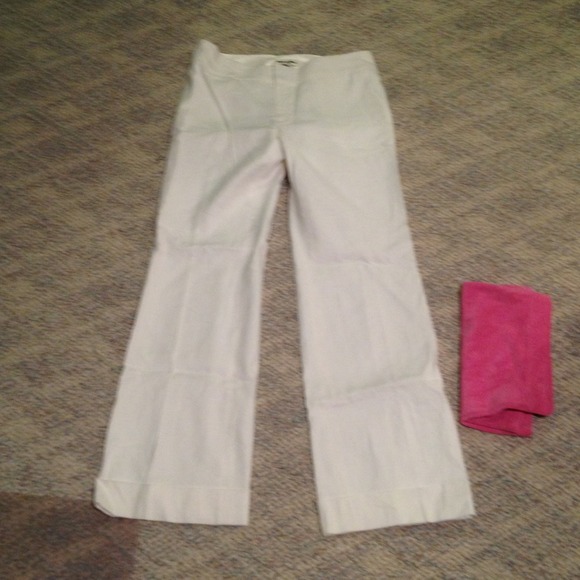Long white banana republic pants