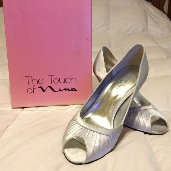 Nina Silver Peeptoe