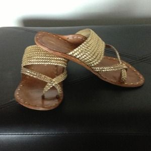 Gold sandals