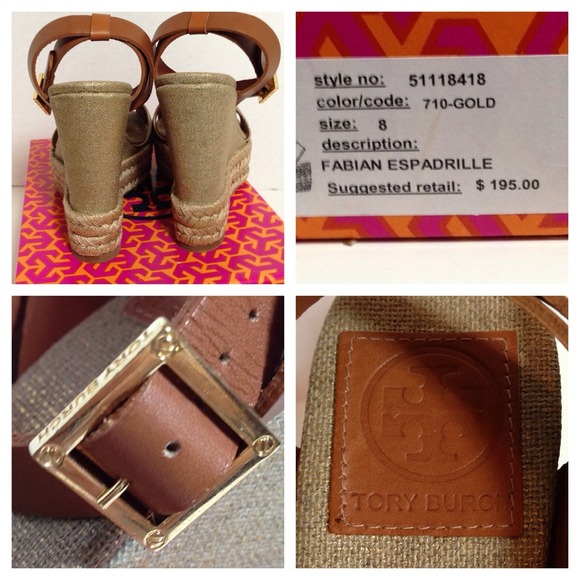 ❌BUNDLED❌Tory Burch Fabian Wedges - NIB! - Picture 2 of 4