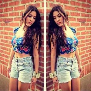 Tops - Last med crop top/royal blue jumpsuit! Tops - Last med crop top/royal blue jumpsuit!
