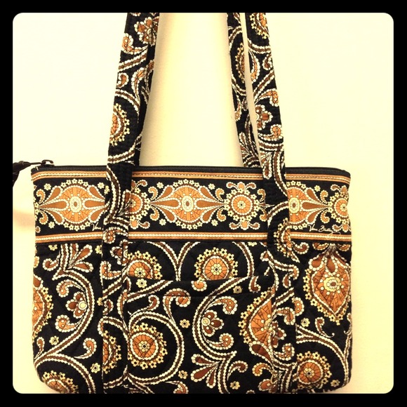 REDUCED!!! Vera Bradley brown/Black/gold purse
