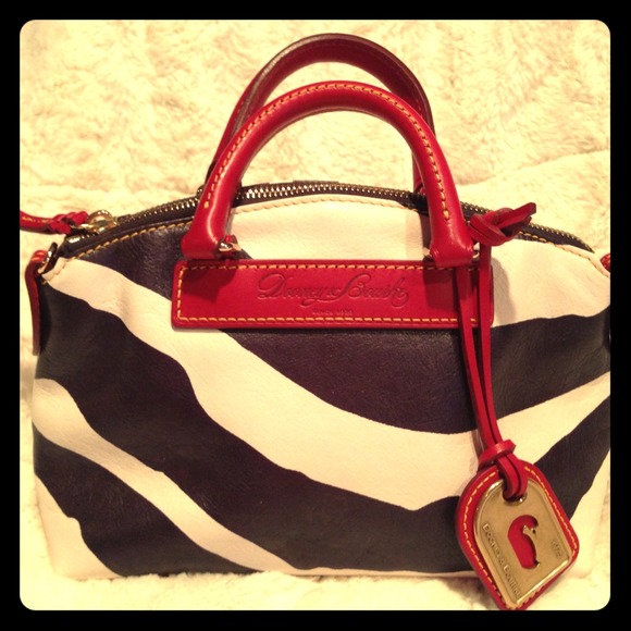 *Just Reduced* Zebra mini Dooney leather handbag