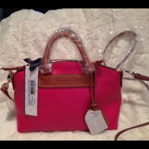 *Just Reduced* Red leather mini Dooney handbag