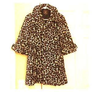 TRADED -- Forever21 leopard coat (small)