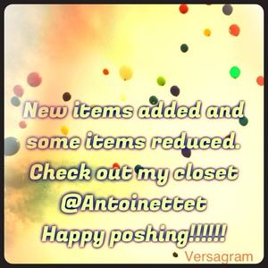 New items and reduced items