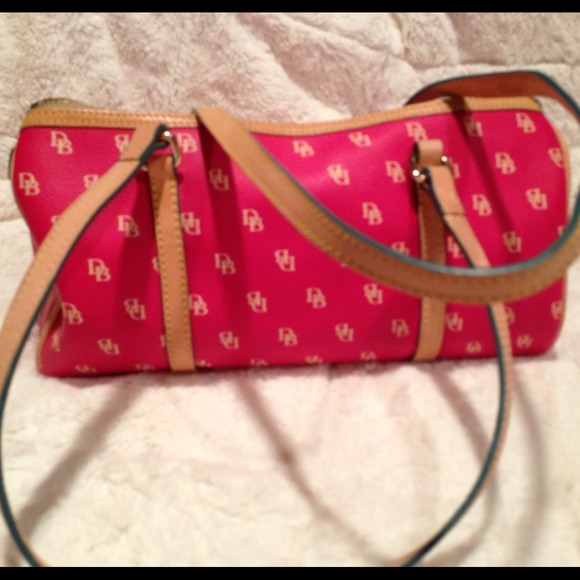 Authentic Red Dooney mini barrel bag