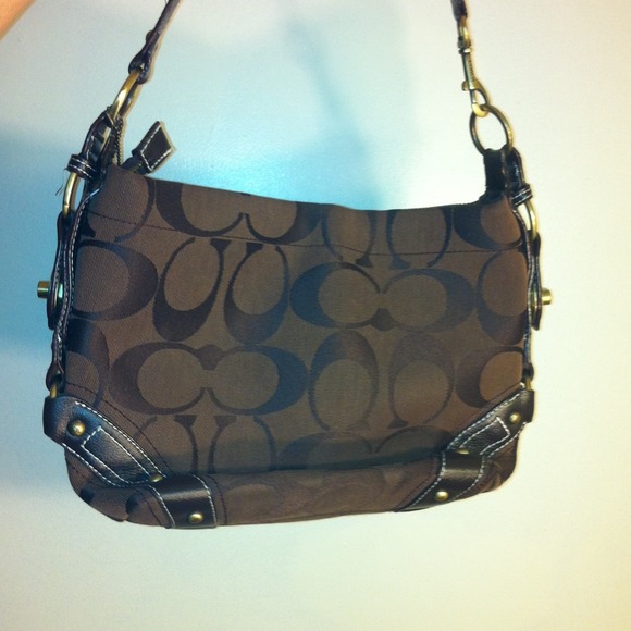 Chocolate Brown Coach bag w/Wallet Bundle