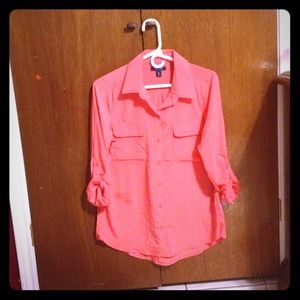 Polyester buttoned down blouse brand new