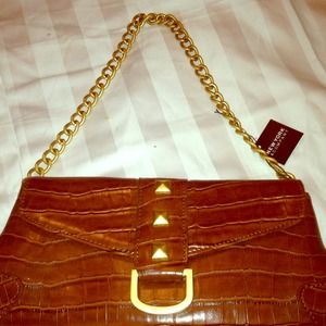 Alligator inspired small chain purse