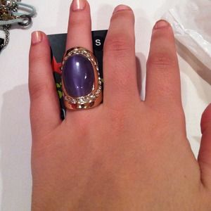 Purple rock ring