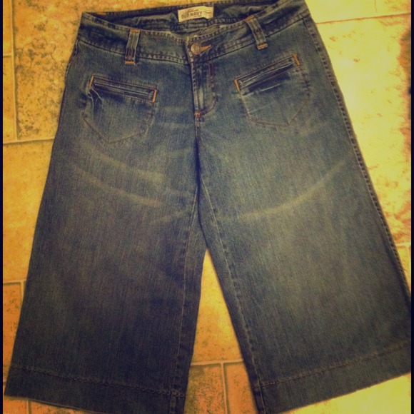 Denim clam diggers