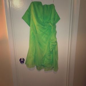 Lime green dress