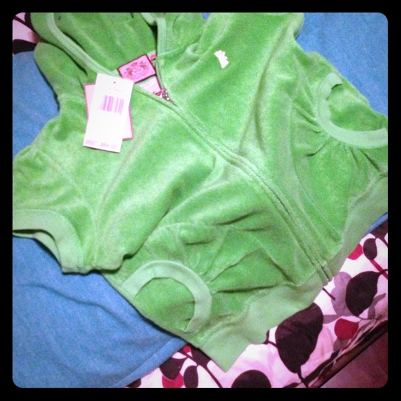 Juicy couture Green hoodie :)