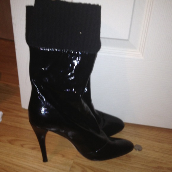 High leather boots