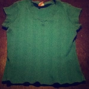 Turquoise v-neck