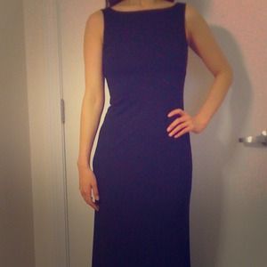 Floor length black dress never worn