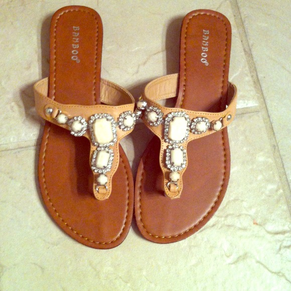****SOLD******New Bamboo flip flops