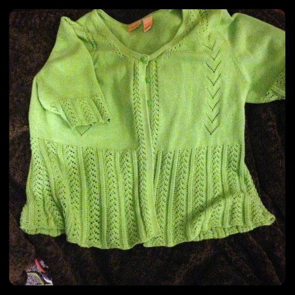 Green layering sweater and tank combo