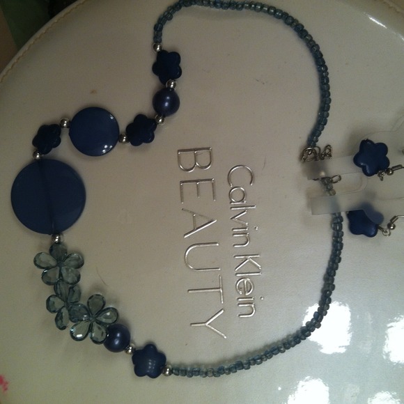 Bundled Teal Necklace/earrings