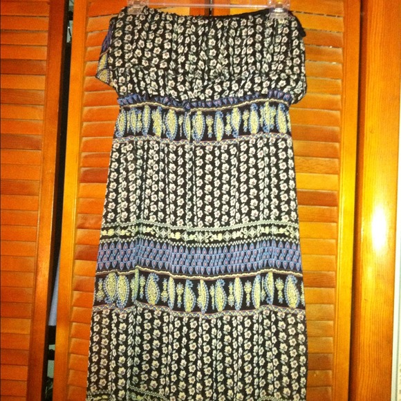 Poetry Strapless Summer Dress