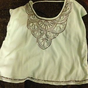 Mint beaded top