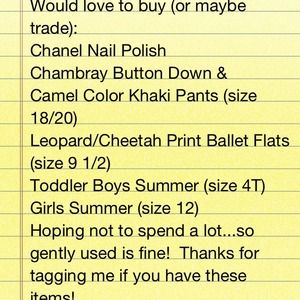 Anyone have these items?