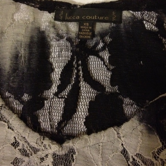 Urban Outfitters Lucca Couture Cropped Lace Top - Picture 3 of 4