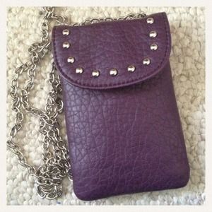 Purple tiny cross body bag