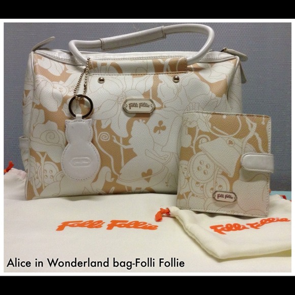 Folli Follie Handbags - Folli Follie Alice in Wonderland bag & wallet