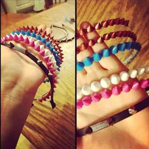 Spiked headbands