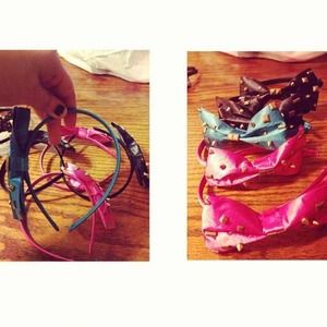 Bow studded headbands