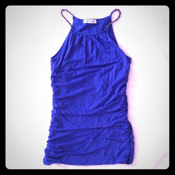 🚫SOLD🚫 🌀 Body Central Blue Sexy Top 🌀