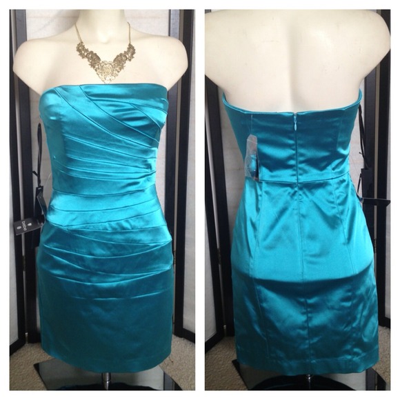 NWT Bebe Turquoise Blue Bodycon Dress