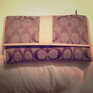 COACH wallet with check book compartment