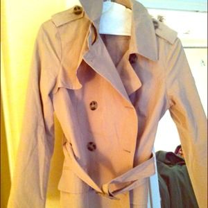 Mid-length trench coat