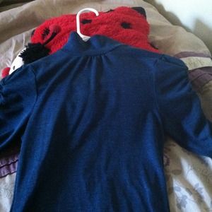 Teal 3 quarter length sleeve shirt