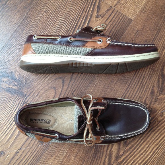 Sperry top sider brown leather loafer