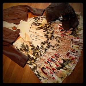 ❌SOLD❌*Boho, gypsy skirt bundle with Green Dress