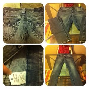 Gray wash True Religion Jeans size 25