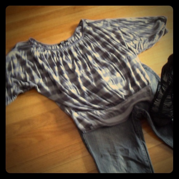 Striped greys shirt
