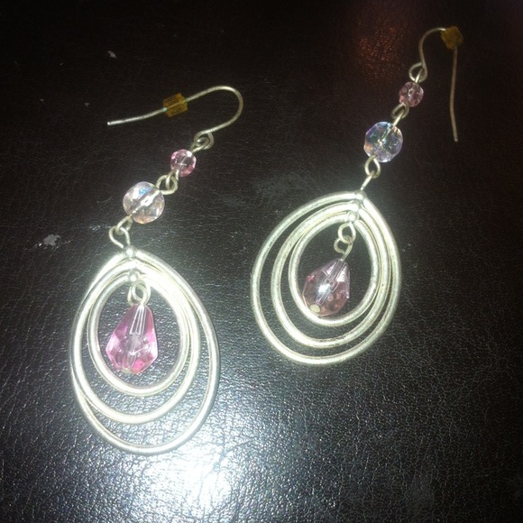 Claire's Pink Dangle Earrings